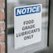 Signmission Food Grade Lubricants Only, 10 in W x Rectangle, Vinyl Decal OS-2PACK-NS-D-1014-V-12821 - alternate 5